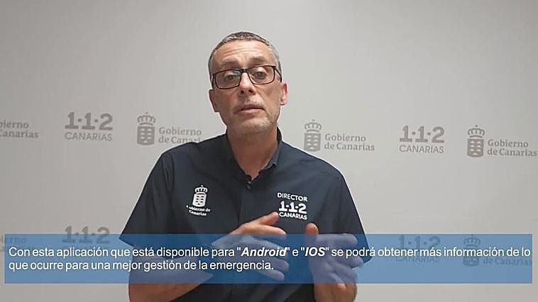 El director del 1-1-2 Canarias presenta la nueva aplicación
