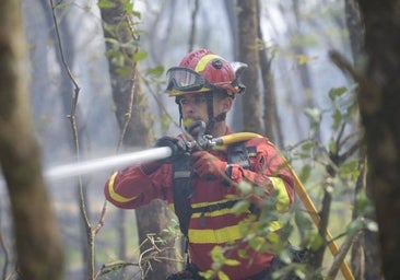 Seis incendios continúan activos en Asturias y otros 35 en revisión