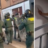 Un vigilante de seguridad apuñalado en el desalojo por parte de Desokupa de un edificio de lujo en Majadahonda