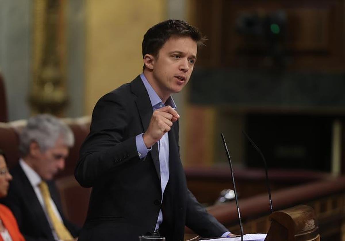Íñigo Errejón, líder de Más País, en el Congreso de los Diputados