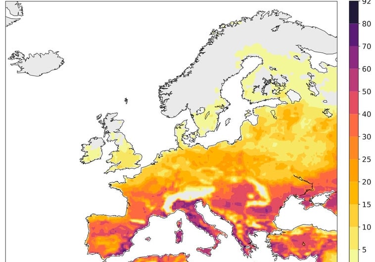 El clima europeo muestra ya cambios «alarmantes»: de los cien días de fuerte estrés térmico en el sur a la sequía más extensa