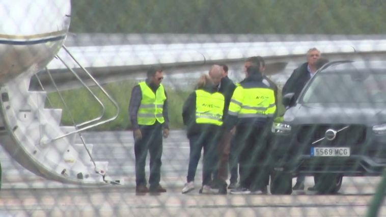 Juan Carlos I abandona Galicia tras cinco días en Sanxenxo (Pontevedra)