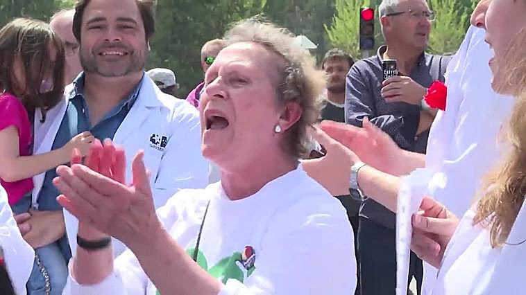 Concentración en defensa de la sanidad pública madrileña