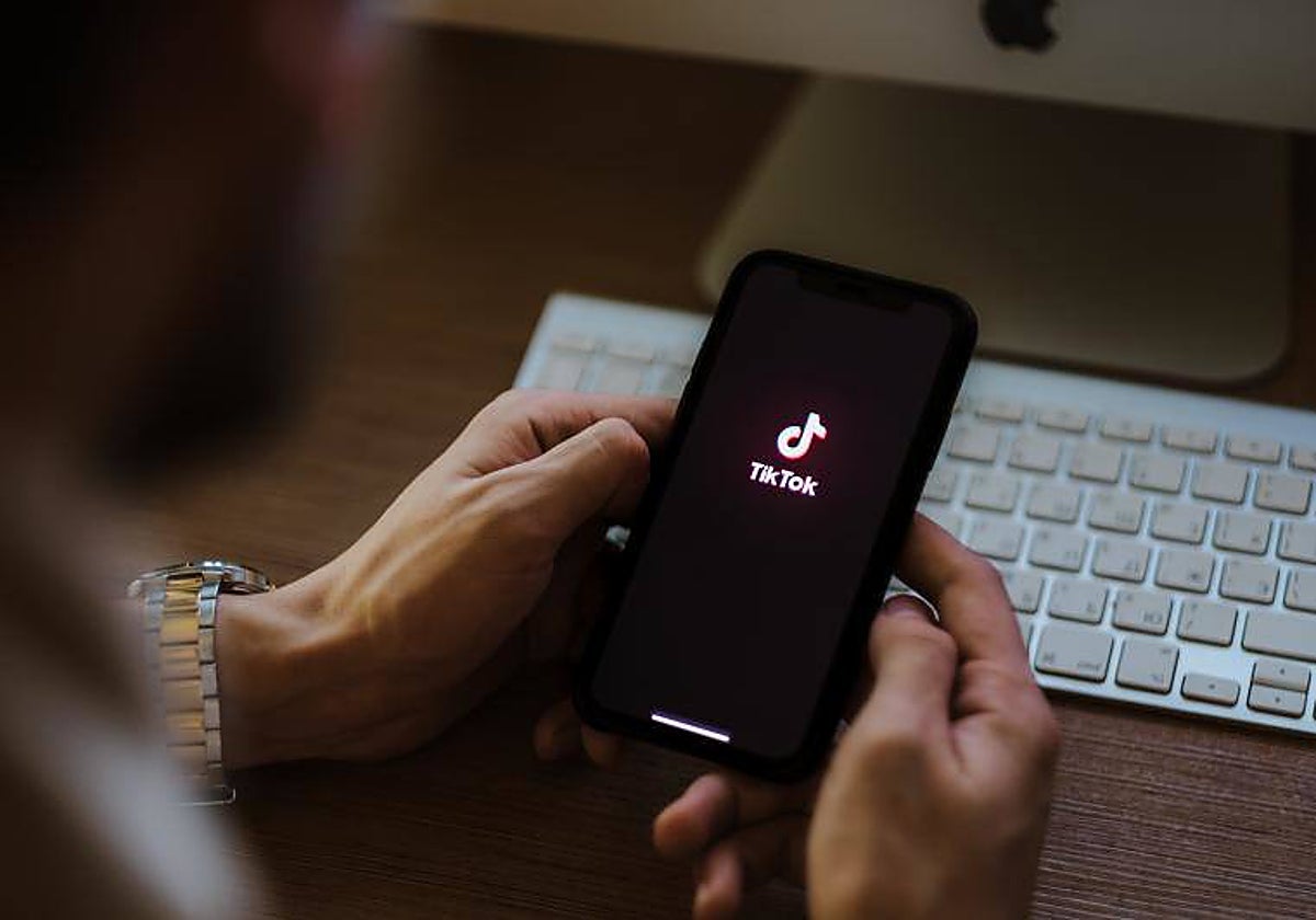 Usuaria de la red social TikTok en una imagen de archivo