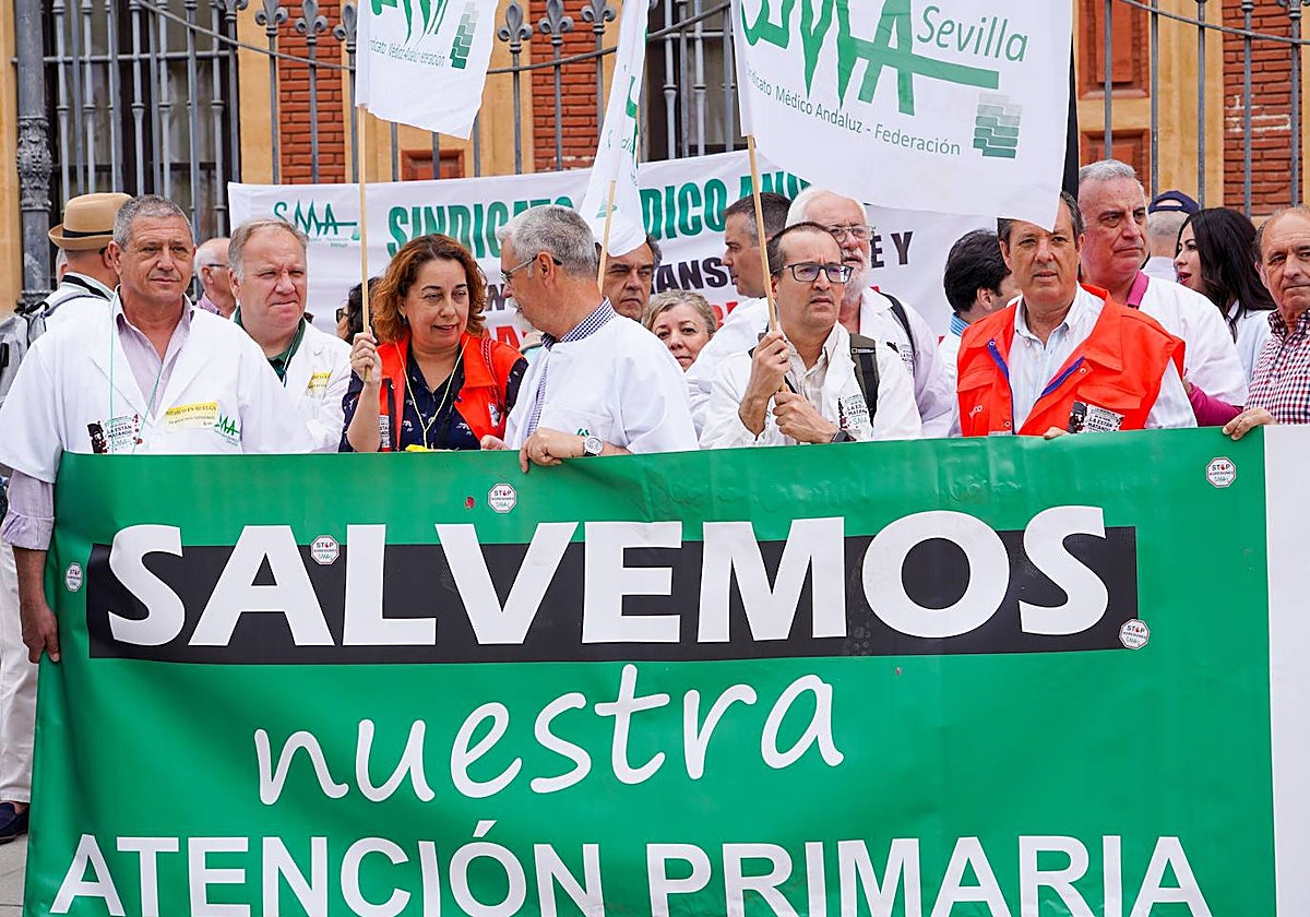 Manifestación en defensa de la Atención Primaria