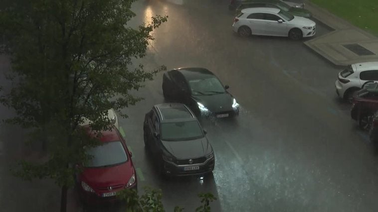 Una fuerte tormenta cae en Madrid