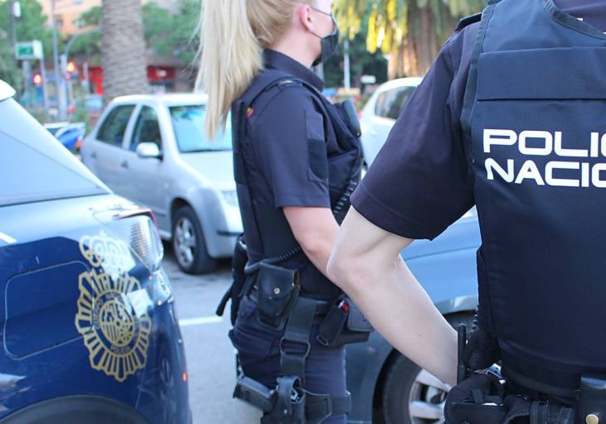 Dos agentes de la Policía Nacional