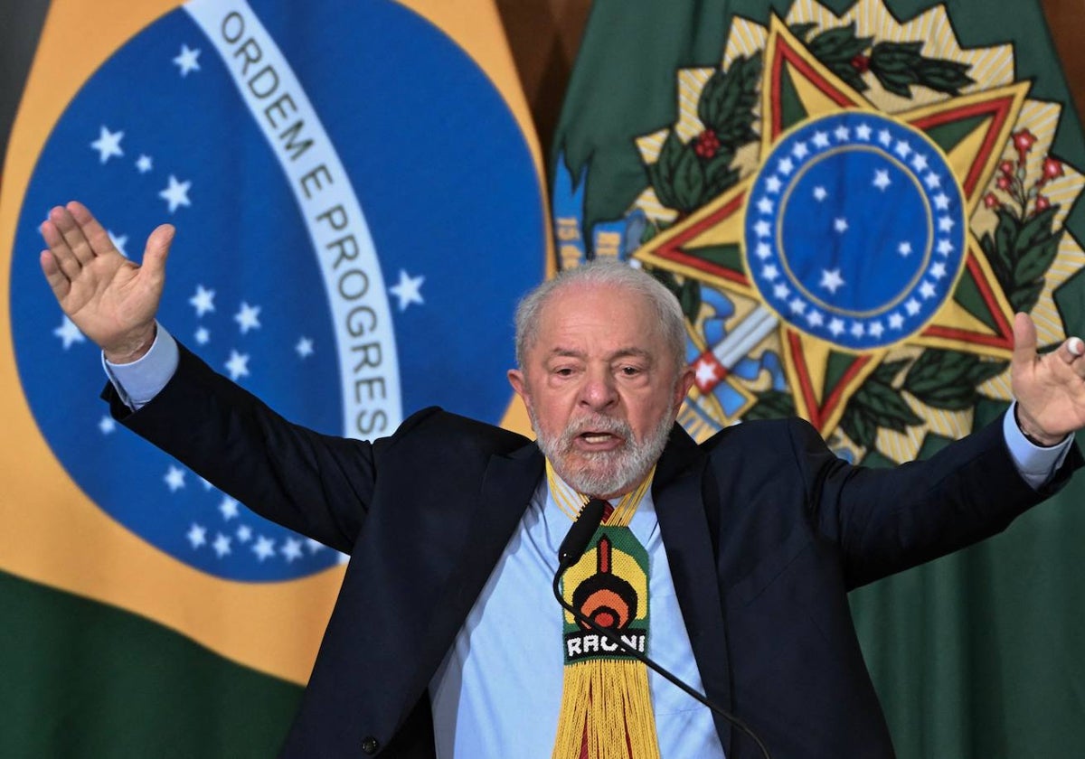 Lula da Silva durante la ceremonia para celebrar el Día Mundial del Medio Ambiente