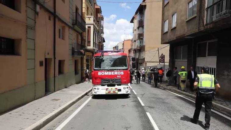 Un edificio de cinco plantas se derrumba completamente en Teruel sin causar daños personales