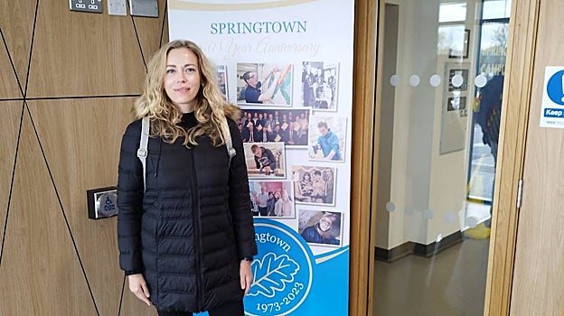 Irene López tiene un problema degenerativo en la espalda opositó para ser profesora de FP