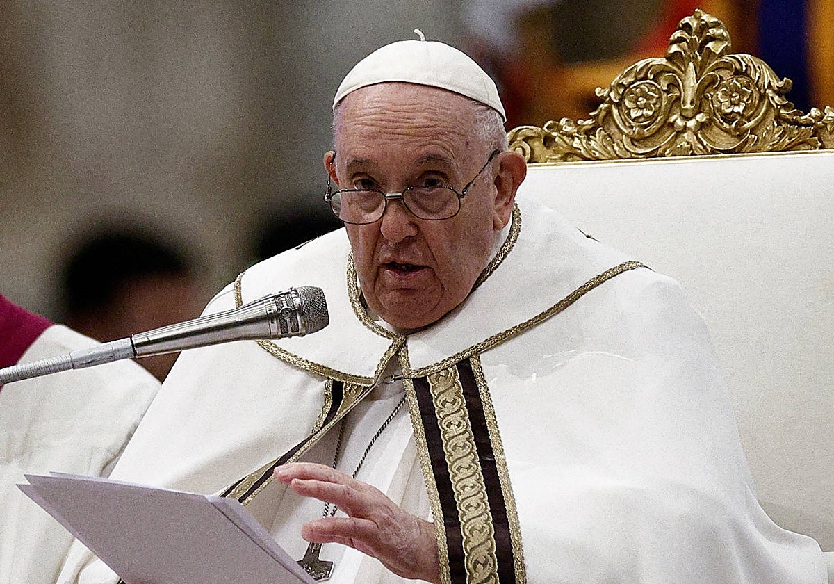 Fotografía de archivo del papa Francisco