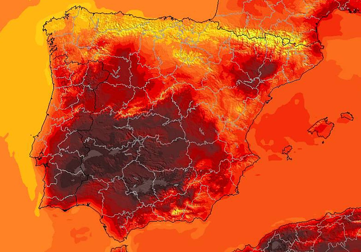 Las temperaturas se han quedado por encima de los 40 grados en muchos puntos de España