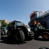 Una gran tractorada se dirige al Ministerio de Agricultura en demanda de más ayudas para la sequía