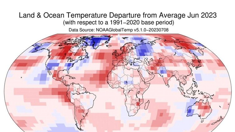 El junio de 2023 fue el más cálido de los últimos 174 años en la Tierra