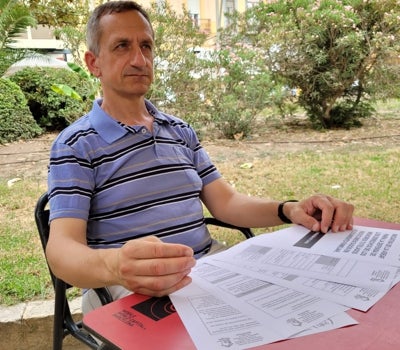 Xavier Gisbert, abogado y padre de acogida, en Tortosa