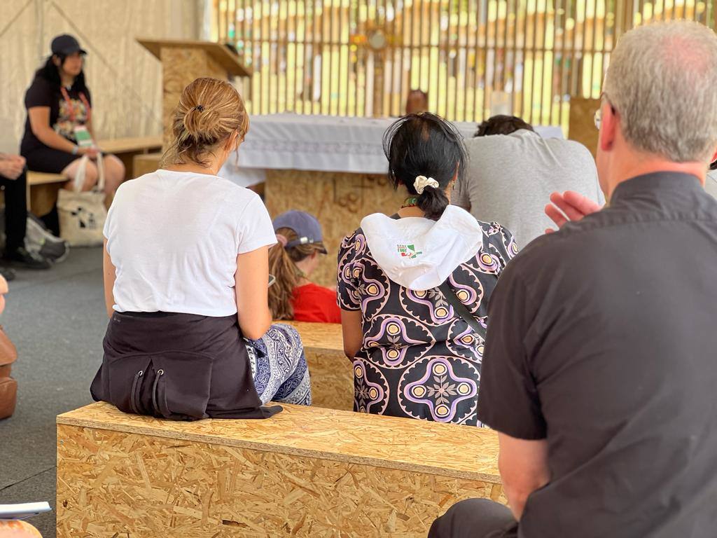 Zona de confesiones de la capilla del Santísimo