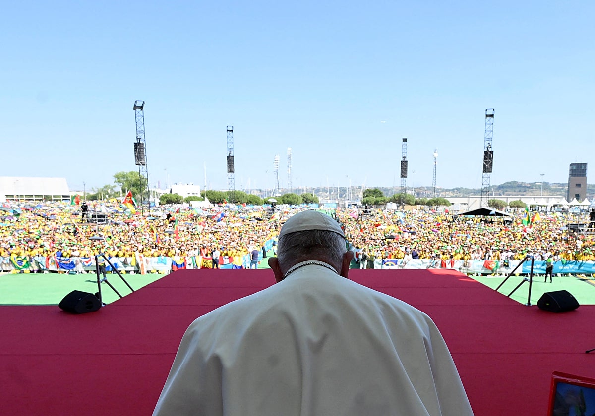El Papa Francisco, durante la JMJ es Lisboa