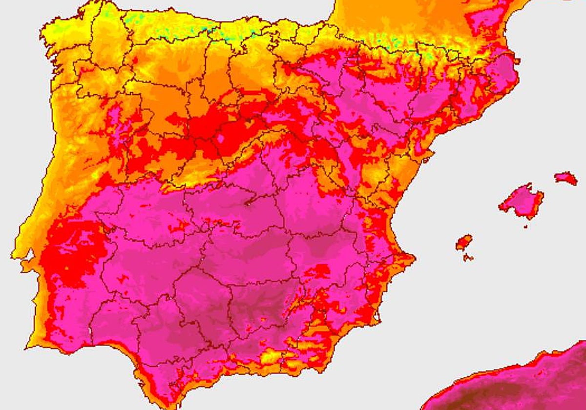 La Aemet avisa de máximas de 38 grados en algunos puntos