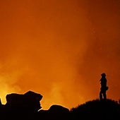 El presidente de Canarias afirma que «lo peor del incendio ya ha pasado» y confirma que fue provocado