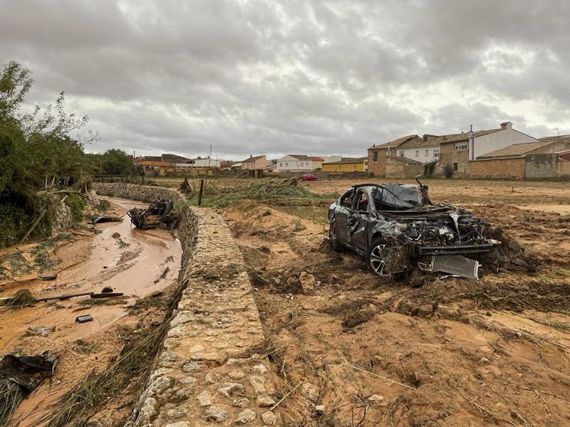 Buenache de Alarcón (Cuenca), zona gravemente afectada por los daños ocasionados por la DANA