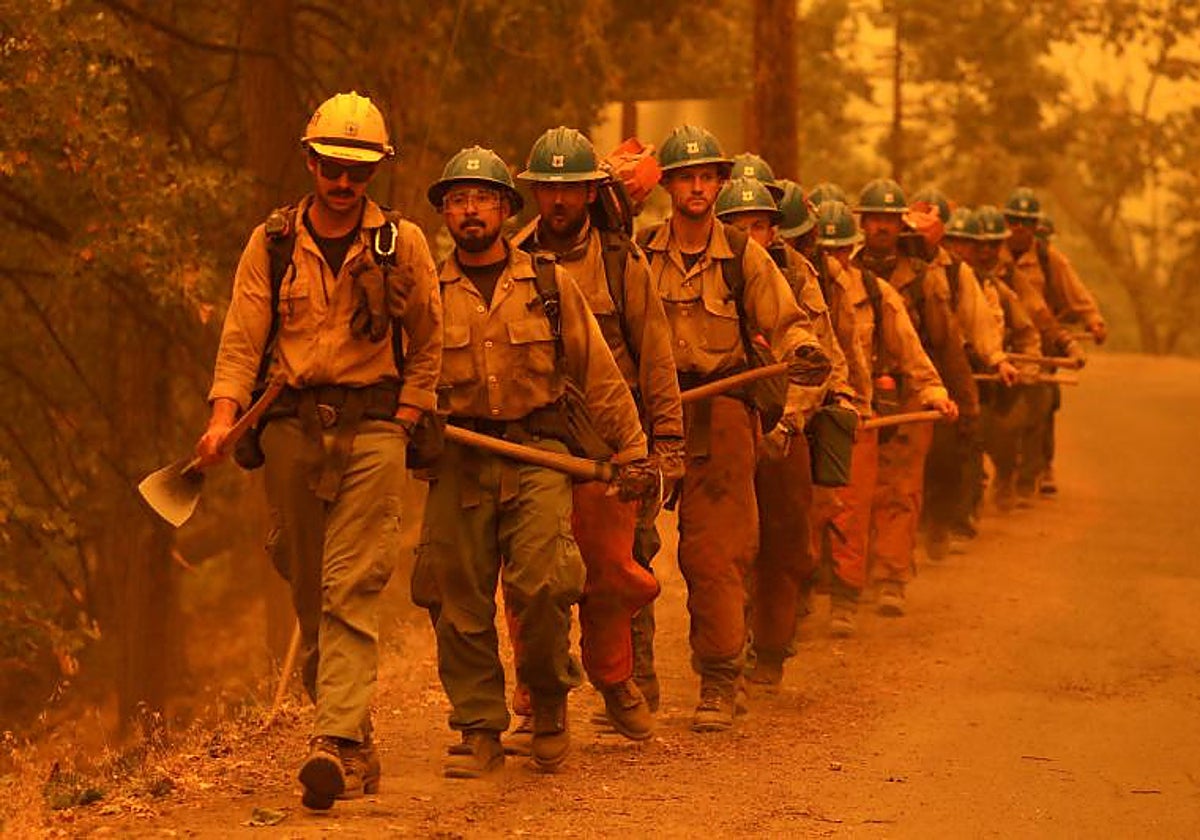 Imagen de archivo de incendios en California