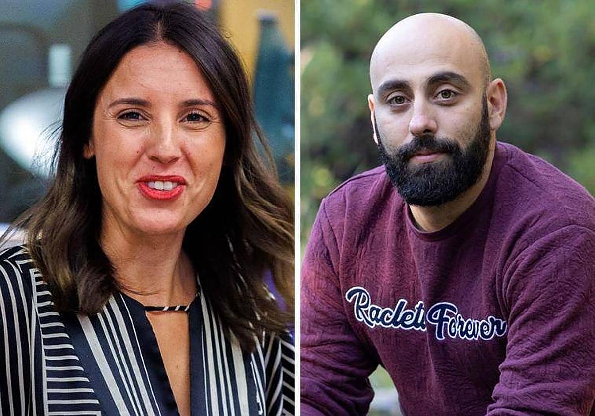 La ministra de Igualdad en funciones, Irene Montero, y Rafael Marcos