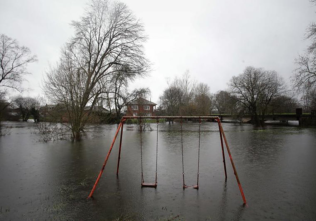 Inundaciones en Castro de Rey, Lugo, Galicia, el pasado enero