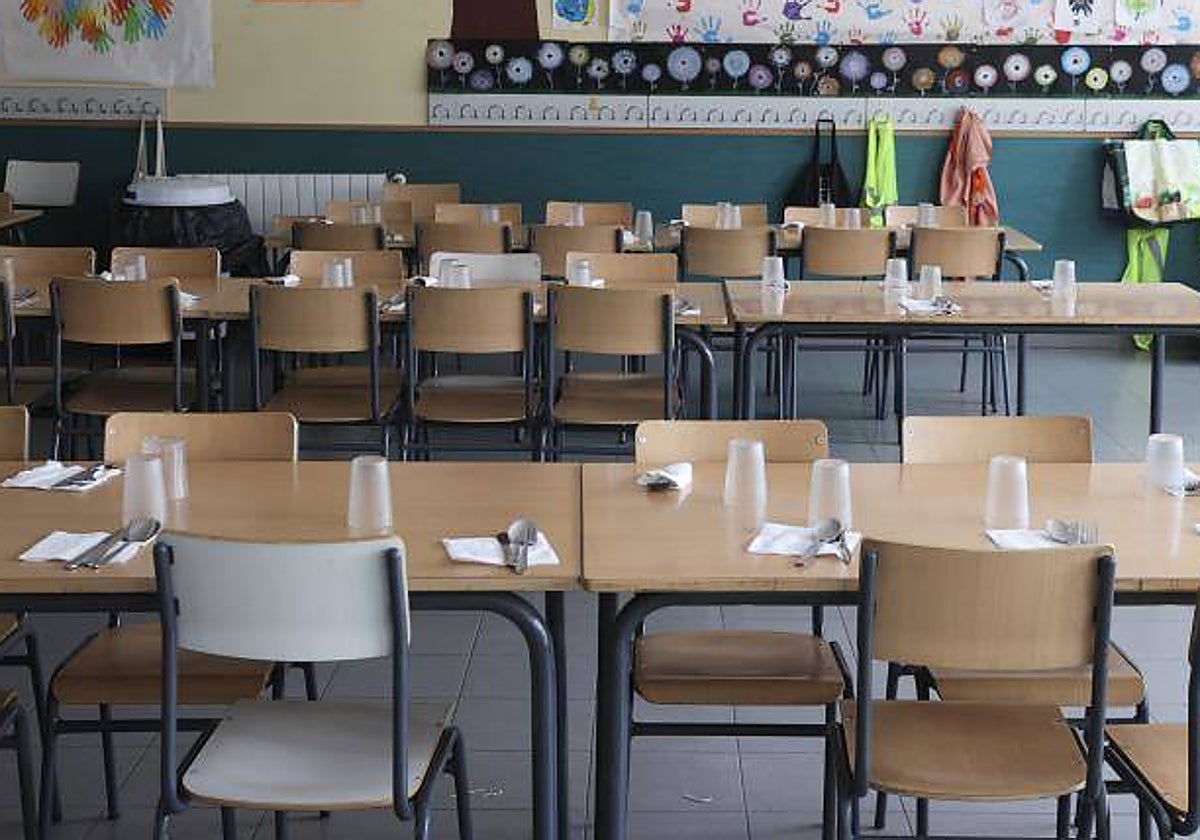 Un comedor escolar, en una imagen de archivo