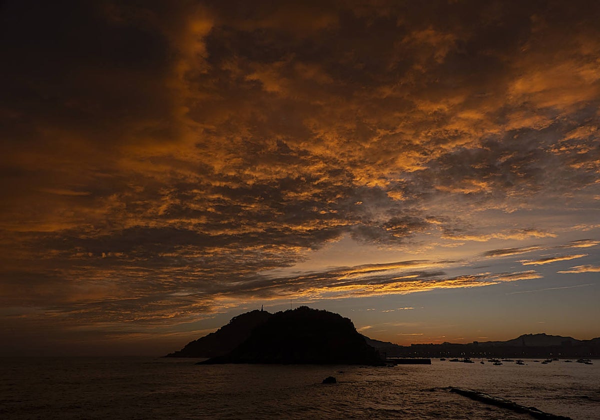 Nubes en el cielo del País Vasco en una imagen de archivo