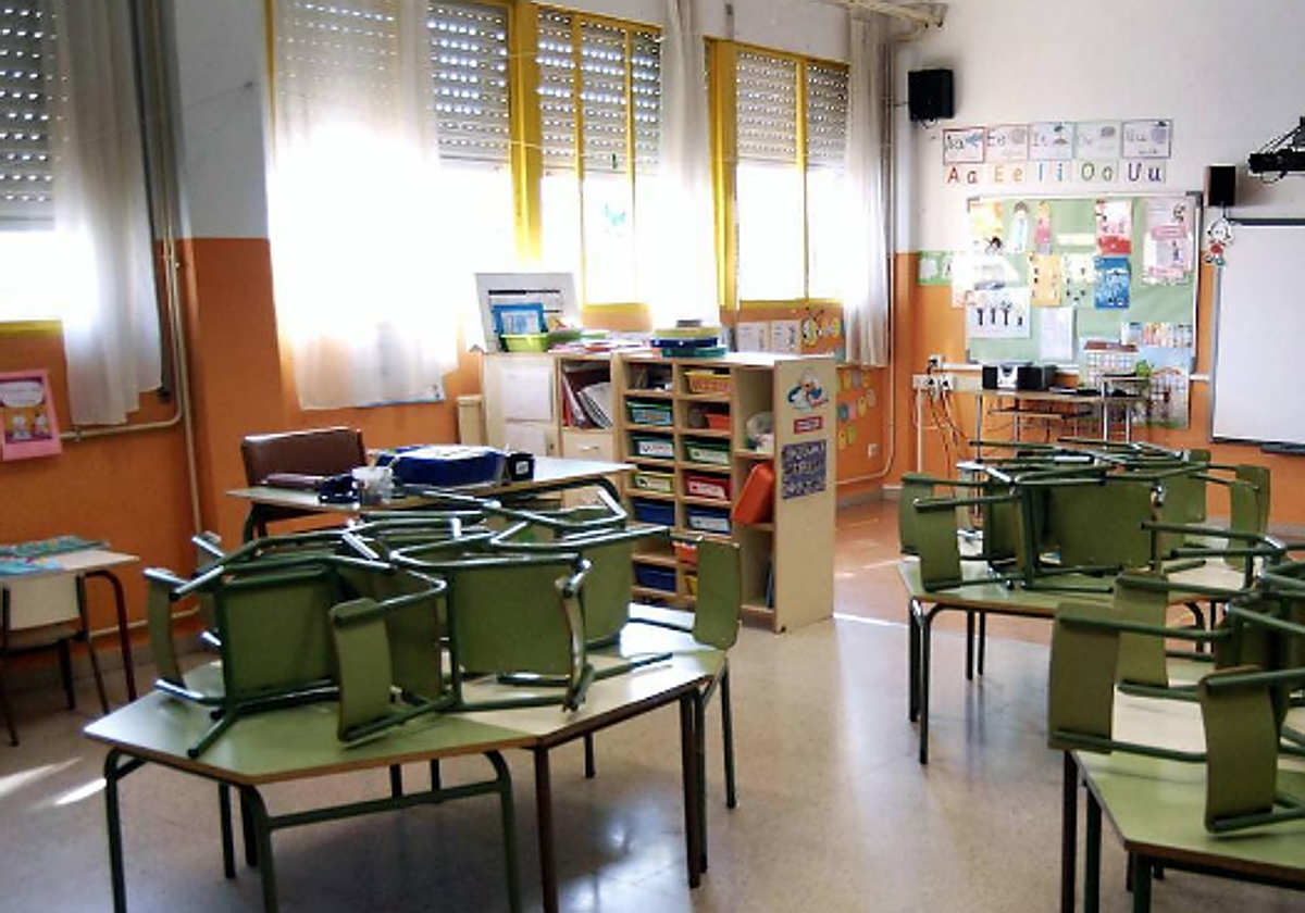 Una clase de un colegio infantil