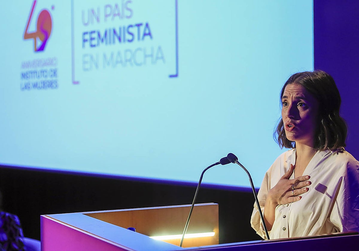 La ministra de Igualdad en funciones, Irene Montero