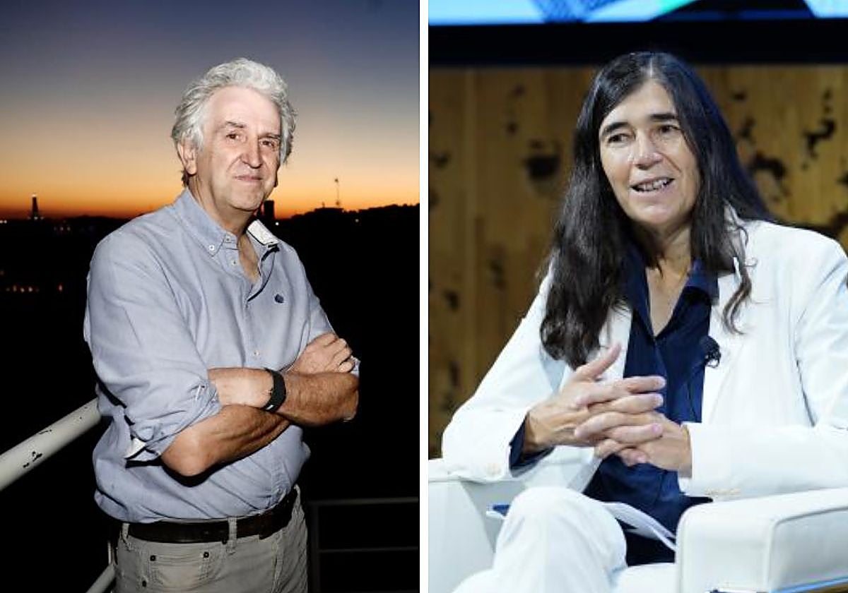 El paleontólogo Juan Luis Arsuaga y la directora del CNIO, María Blasco