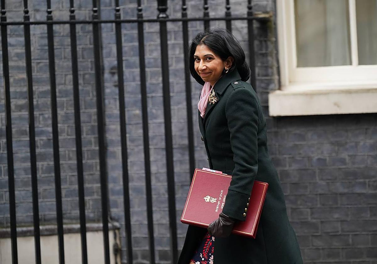 La ministra del Interior del Gobierno británico, Suella Braverman