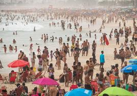 La ola de calor que azota Brasil deja una sensación térmica de récord: 58,5ºC en Río de Janeiro