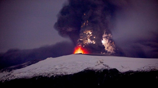 Erupción del volcán Eyjafjallajokull en 2010