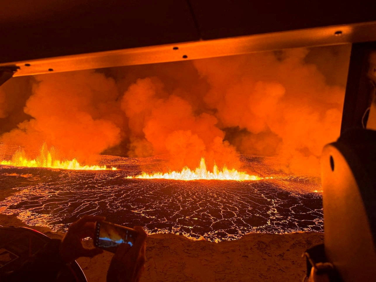 Vista desde un helicóptero