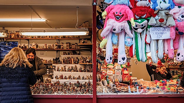 Los puestecillos nadideños de la Plaza Mayor