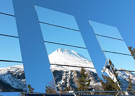 Imagen secundaria 1 - La luz que los tres espejos proyectan sobre Rjukan