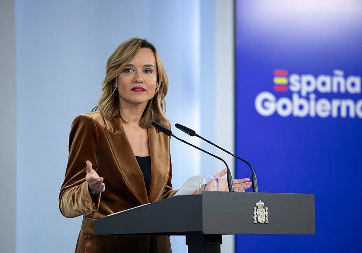 La ministra de Educación, Formación Profesional y Deportes, Pilar Alegría