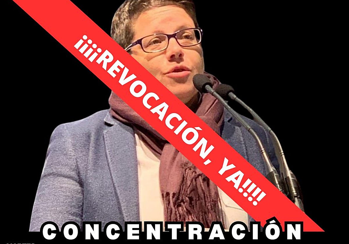 Cartel de convocatoria a la protesta frente a Igualdad