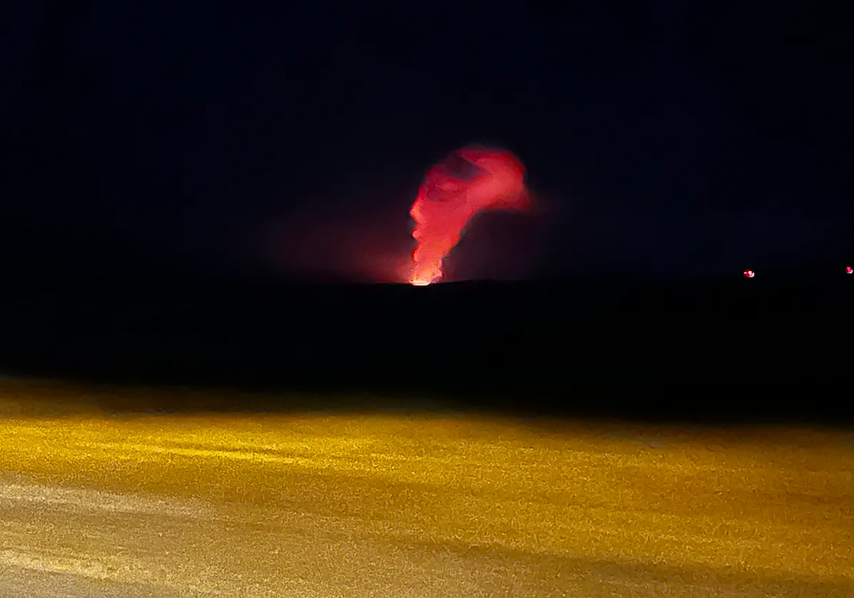 Imágenes de la erupción del volcán en Islandia