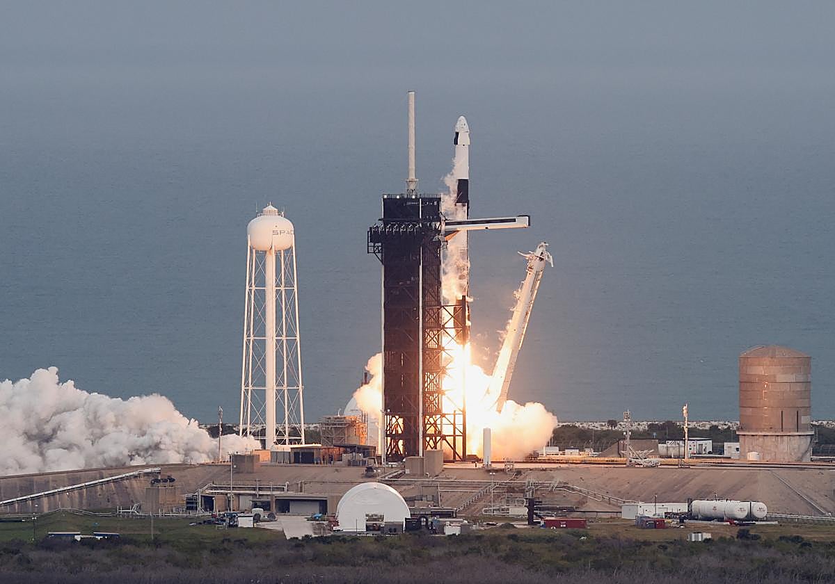 La misión Axiom 3 despegando