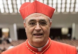 El obispo José Luis Lacunza en el Vaticano, el día en que fue creado cardenal
