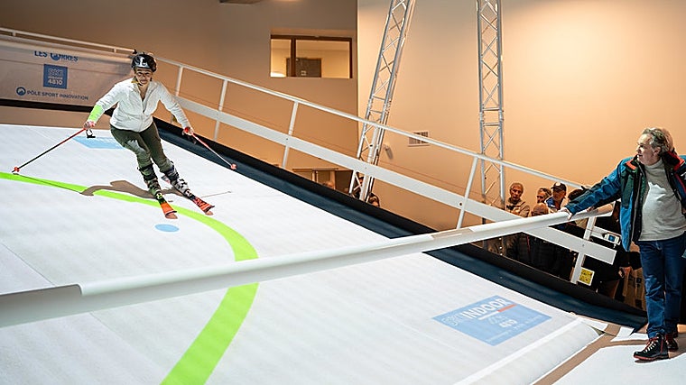La 'cinta' deslizable para esquiar en Les Orres