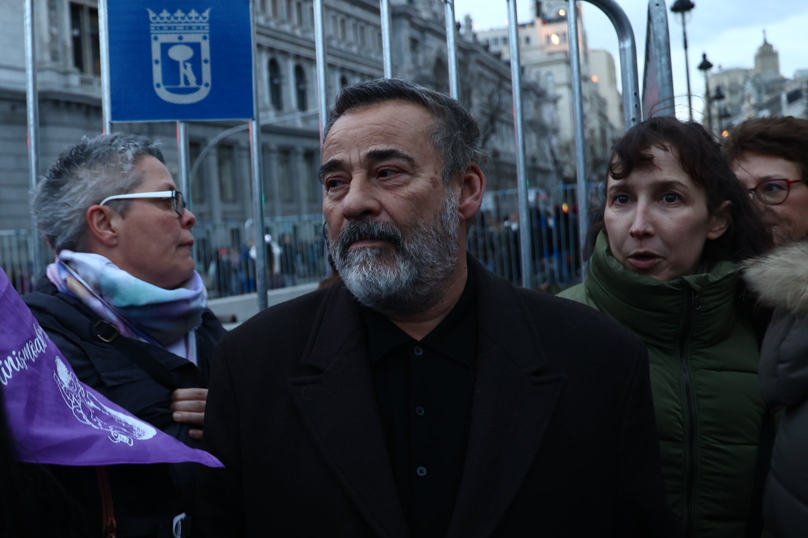 El actor Eduard Fernández en la manifestación