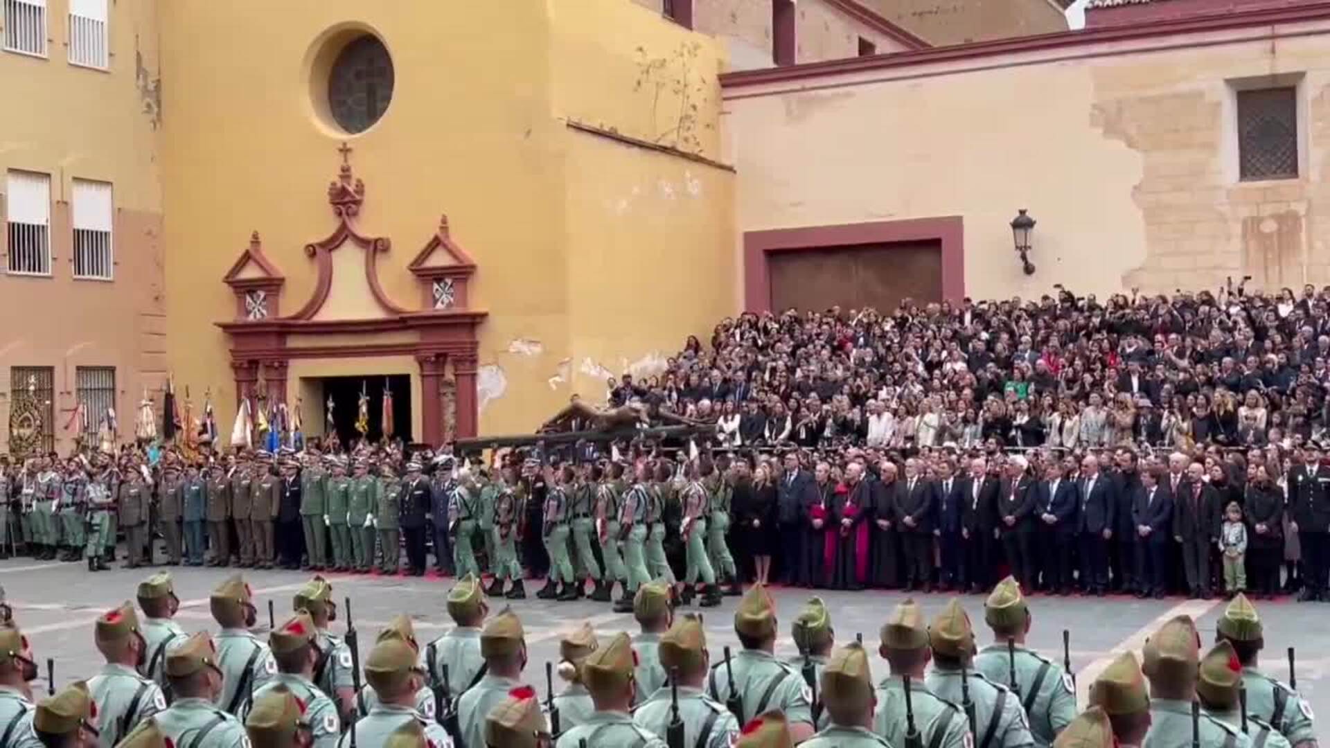 Do A Sof A Preside En M Laga El Desembarco De La Legi N Y El Traslado Del Cristo De Mena