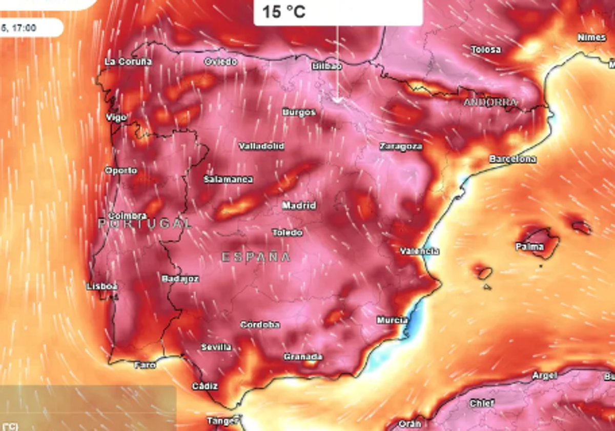 Mapa del tiempo del viernes 5 de abril de 2024