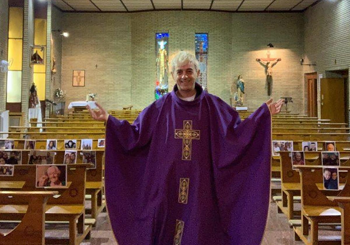 Javier Sánchez, cura en el barrio de San Gregorio de Zaragoza