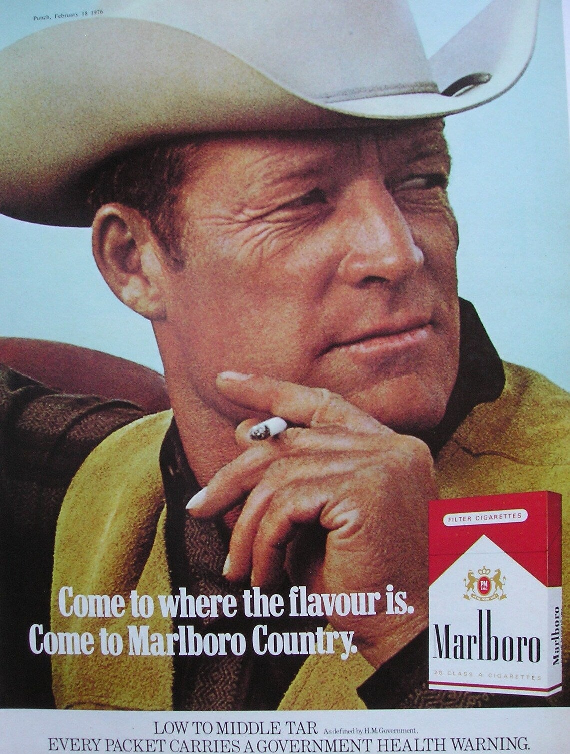 Marlboro se apropió del vaquero, un icono del cine americano. 