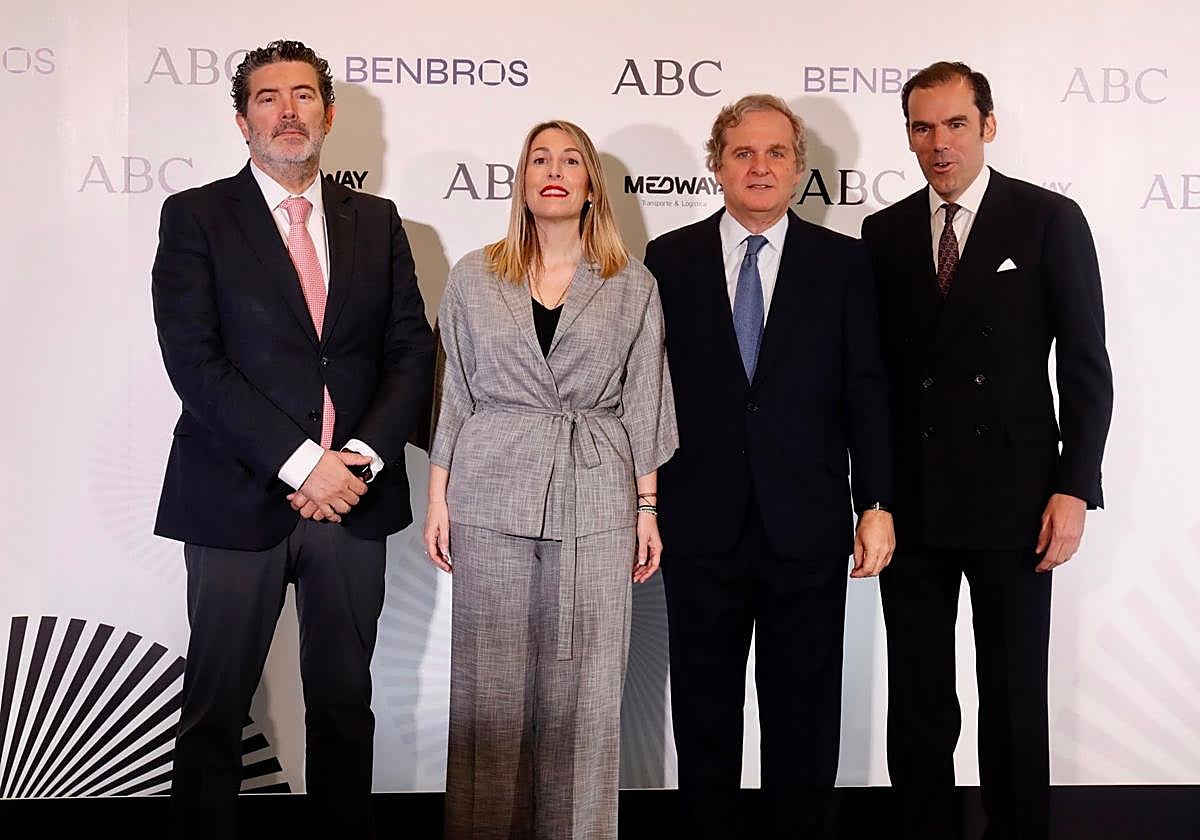 Julián Quirós, María Guardiola, Ignacio Ybarra y Rafael Benjumea, en el Foro ABC // Vídeo: Vuelve a ver completo el Foro ABC con María Guardiola